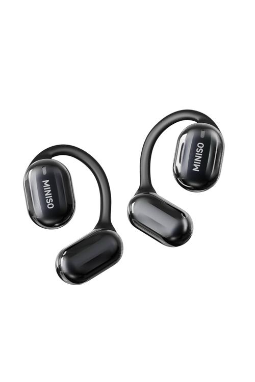 Refurbished Miniso Wireless Earbud Bluetooth 5.5, HD Voice, Comfortable Fit Black X30